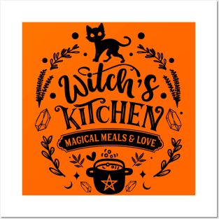 Witchs kitchen cat Posters and Art